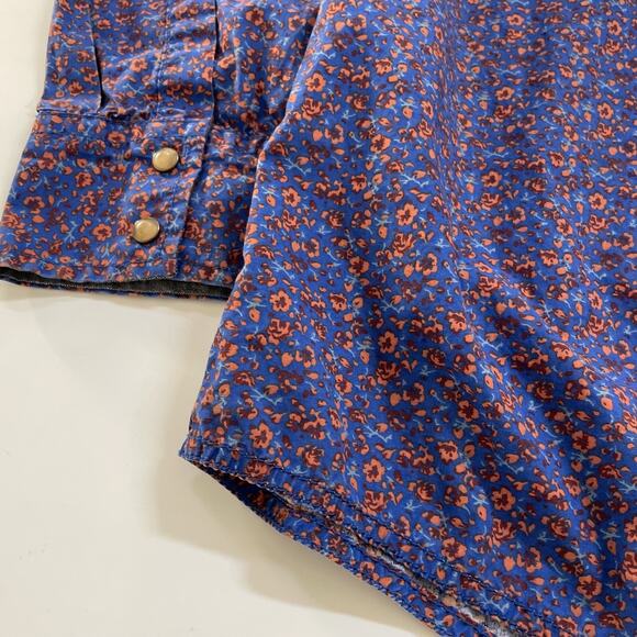 Vintage Wrangler RETRO Cowboy Shirt Snap Button XL Floral Western Country - Picture 8 of 11